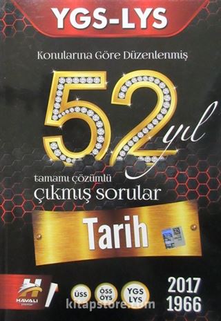 YGS LYS 52 Yıl Tarih Tamamı Çözümlü Çıkmış Sorular