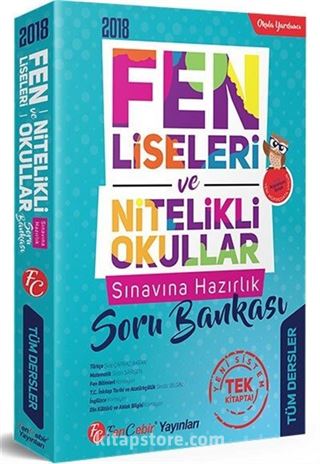 2018 Fen Liseleri ve Nitelikli Okullar Sınavına Hazırlık Tüm Dersler Soru Bankası