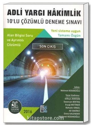 Adli Yargı Hakimlik 10'lu Çözümlü Deneme Sınavı