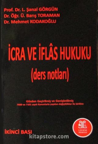 İcra ve İflas Hukuku (Ders Notları)