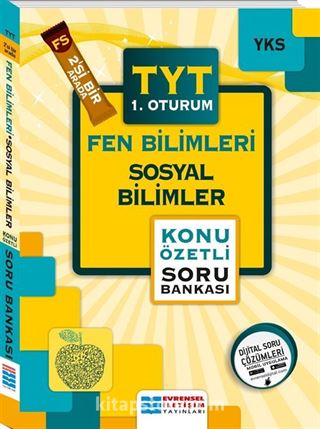 2'si Bir Arada YKS-TYT Fen Bilimleri - Sosyal Bilimler Konu Özetli Soru Bankası