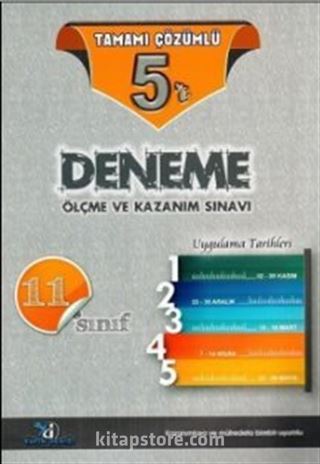 11. Sınıf Tamamı Çözümlü 5 Deneme