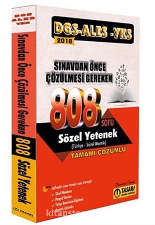 DGS ALES YKS Öncesi Çözülmesi Gereken 808 Sözel Yetenek Çözümlü Soru