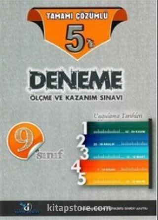 9. Sınıf Tamamı Çözümlü 5 Deneme