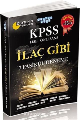 KPSS İlaç Gibi 7 Fasikül Deneme