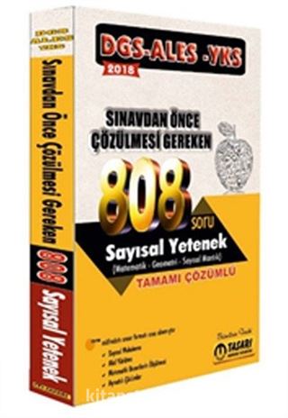 DGS ALES YKS Öncesi Çözülmesi Gereken 808 Sayısal Yetenek Çözümlü Soru