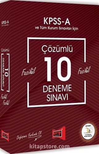 2018 KPSS A Grubu Fasikül Fasikül Çözümlü 10 Deneme Sınavı