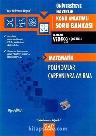 Üniversiteye Hazırlık Matematik Polinomlar Çarpanlara Ayırma Konu Anlatımlı Soru Bankası