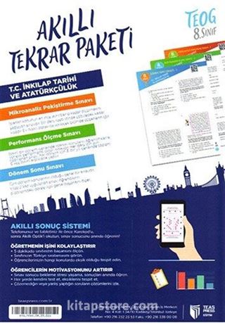 8. Sınıf T.C. İnkılap Tarihi ve Atatürkçülük Akıllı Tekrar Paketi