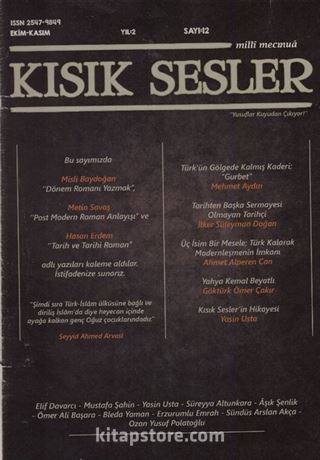 Kısık Sesler Dergisi Sayı:12 Ekim-Kasım 2017