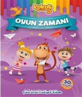 Kukuli / Oyun Zamanı Çıkartmalı Boyama Kitabı