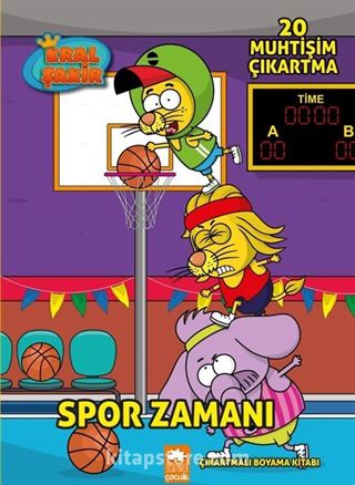 Spor Zamanı / Çıkartmalı Boyama Kitabı