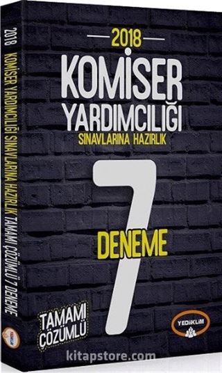 2018 Komiser Yardımcılığı Sınavlarına Hazırlık 7 Deneme Tamamı Çözümlü