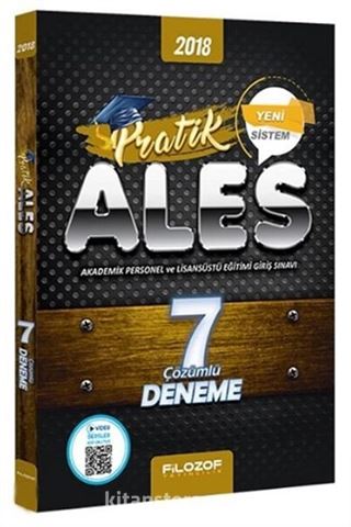 2018 ALES Yeni Sistem Tamamı Çözümlü 7 Deneme Sınavı