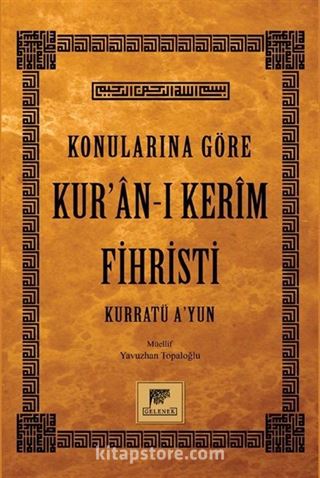 Konularına Göre Kur'an-ı Kerim Fihristi