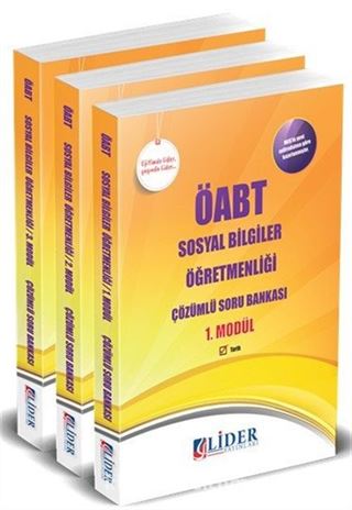 ÖABT Sosyal Bilgiler Öğretmenliği Modüler Çözümlü Soru Bankası (3 Kitap)