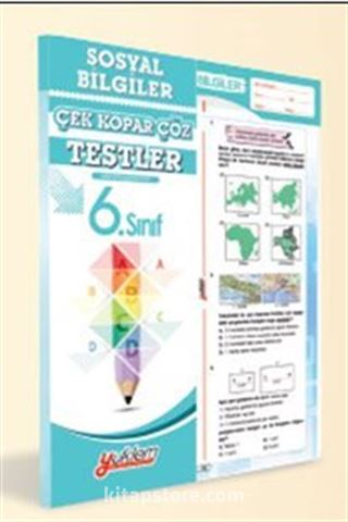 6. Sınıf Sosyal Bilgiler Çek Kopart Çöz Testler