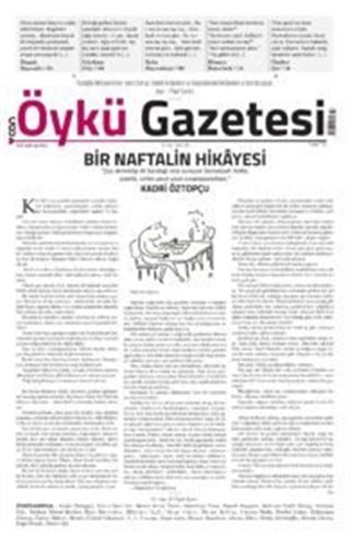 Can Aylık Öykü Gazetesi Sayı:14 Kasım 2017