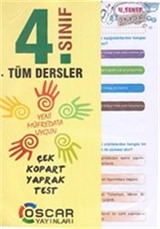 4. Sınıf Tüm Dersler Çek Kopart Yaprak Test