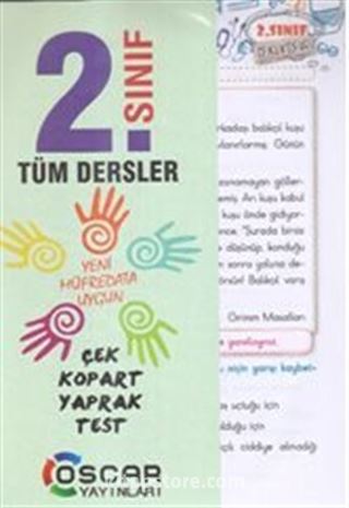 2.Sınıf Tüm Dersler Çek Kopart Yaprak Test