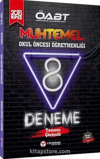 2018 ÖABT Muhtemel Okul Öncesi Öğretmenliği Tamamı Çözümlü 8 Deneme