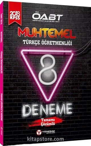 2018 ÖABT Muhtemel Türkçe Öğretmenliği Çözümlü 8 Deneme