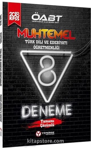 2018 ÖABT Muhtemel Türk Dili ve Edebiyatı Öğretmenliği Çözümlü 8 Deneme