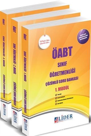 ÖABT Sınıf Öğretmenliği Çözümlü Soru Bankası (3 Kitap)