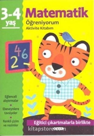 Matematik Öğreniyorum Aktivite Kitabım (3-4 Yaş)