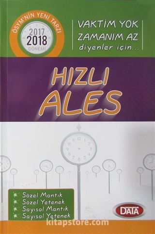 2017-2018 Hızlı ALES Vaktim Yok Zamanım Az Diyenler İçin..