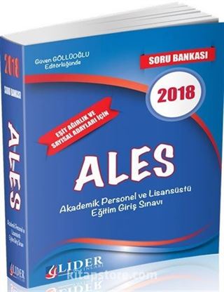 2018 ALES Eşit Ağırlık ve Sayısal Adayları İçin Soru Bankası