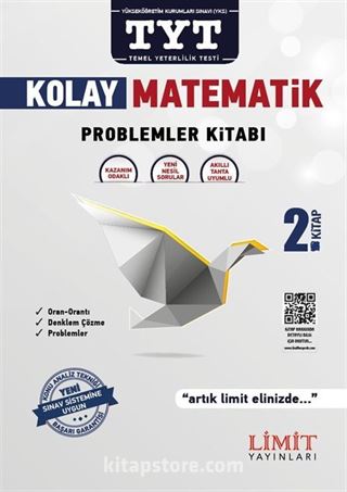 YKS 1. Oturum TYT Kolay Matematik 2. Kitap Problemler Kitabı