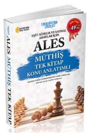 ALES Müthiş Tek Kitap Konu Anlatımlı Eşit Ağırlık ve Sayısal Adaylar İçin