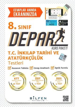 8. Sınıf Depar T.C. İnkılap Tarihi ve Atatürkçülük Testleri