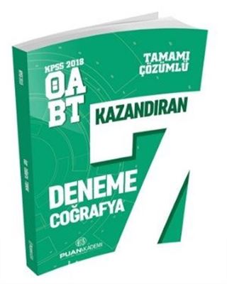 2018 ÖABT Kazandıran Coğrafya 7 Deneme Tamamı Çözümlü