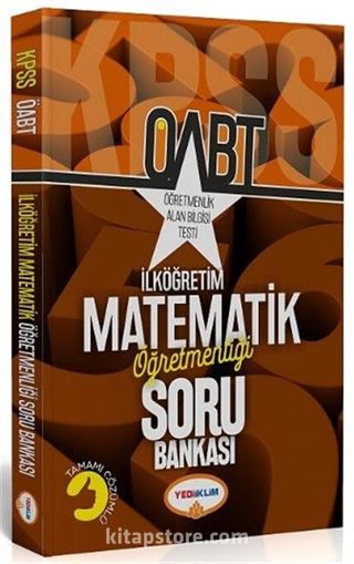 2018 ÖABT İlköğretim Matematik Öğretmenliği Tamamı Çözümlü Soru Bankası