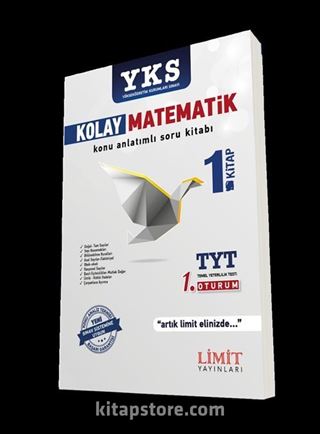 YKS TYT 1. Oturum Kolay Matematik Konu Anlatımlı Soru Kitabı 1. Kitap