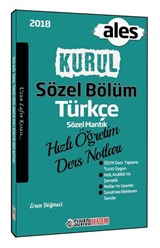 2018 ALES Kurul Sözel Bölüm Türkçe - Sözel Mantık Hızlı Öğretim Ders Notları