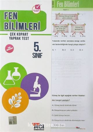 5. Sınıf Fen Bilimleri Çek Kopart Yaprak Test