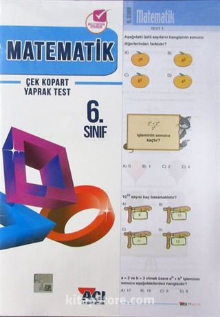 6. Sınıf Matematik Çek Kopart Yaprak Test