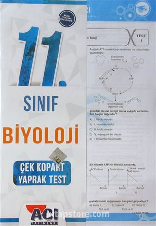 11. Sınıf Biyoloji Çek Kopart Yaprak Test