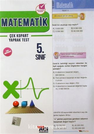 5. Sınıf Matematik Çek Kopart Yaprak Test