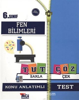 6. Sınıf Fen Bilimleri Tut Sakla Çöz Çek Konu Anlatımlı Test