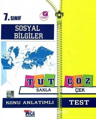 7. Sınıf Sosyal Bilgiler Tut Sakla Çöz Çek Konu Anlatımlı Test