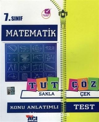 7. Sınıf Matematik Tut Sakla Çöz Çek Konu Anlatımlı Test