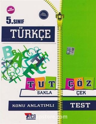 5. Sınıf Türkçe Tut Sakla Çöz Çek Konu Anlatımlı Test