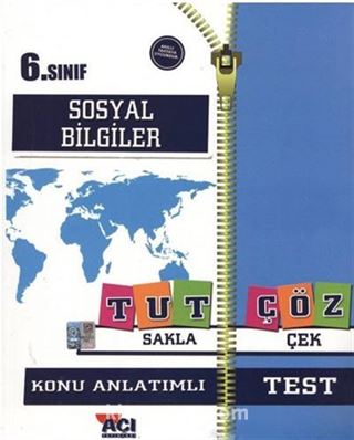 6. Sınıf Sosyal Bilgiler Tut Sakla Çöz Çek Konu Anlatımlı Test