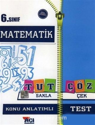 6. Sınıf Matematik Tut Sakla Çöz Çek Konu Anlatımlı Test