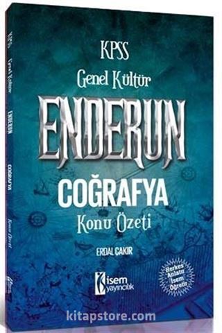 2018 KPSS Genel Kültür Enderun Coğrafya Konu Özeti