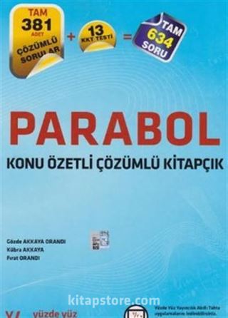 Parabol Konu Özetli Çözümlü Kitapçık